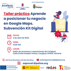 Taller práctico: Aprende a posicionar tu negocio en Google Maps.